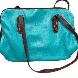 Vera pelle genuine leather purse- shoulder bag